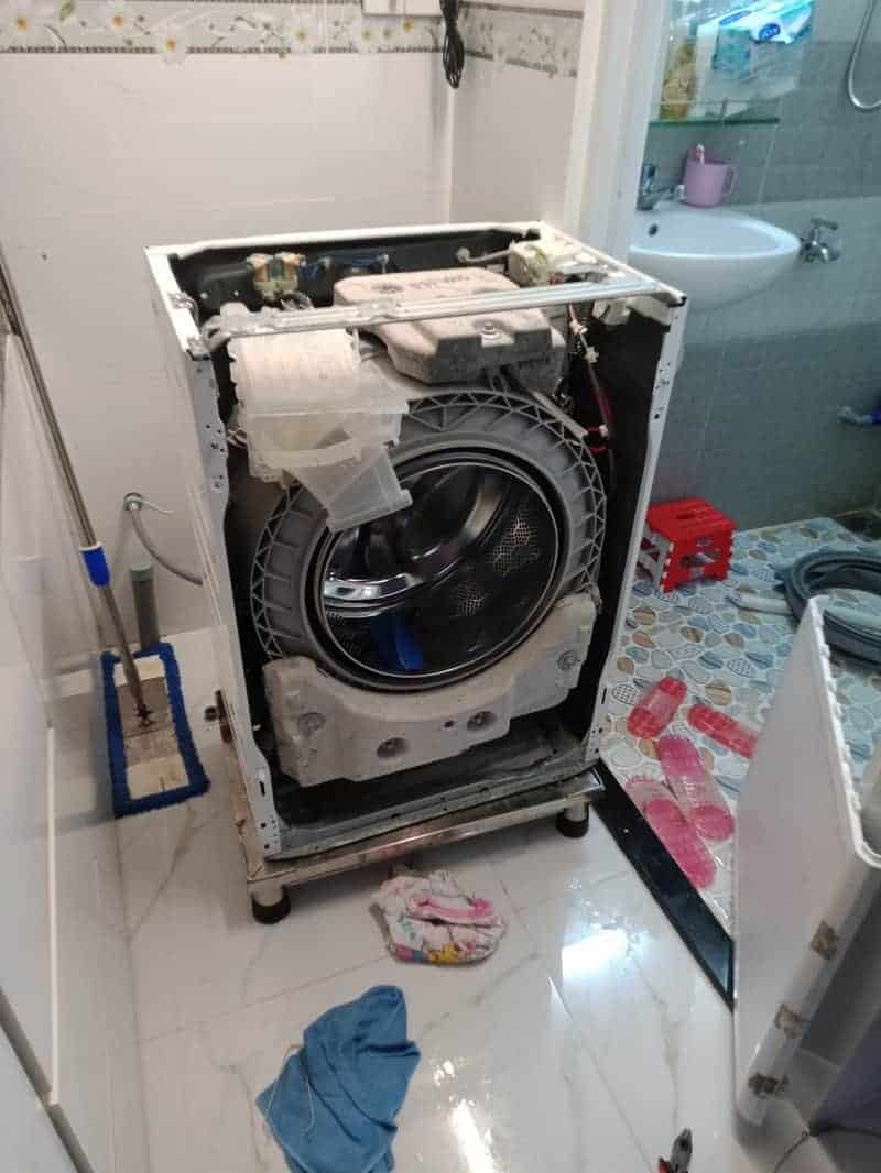 Tự vệ sinh máy giặt tại nhà ở Hải Phòng