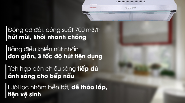 Máy hút mùi nhà bếp tại Hải Phòng