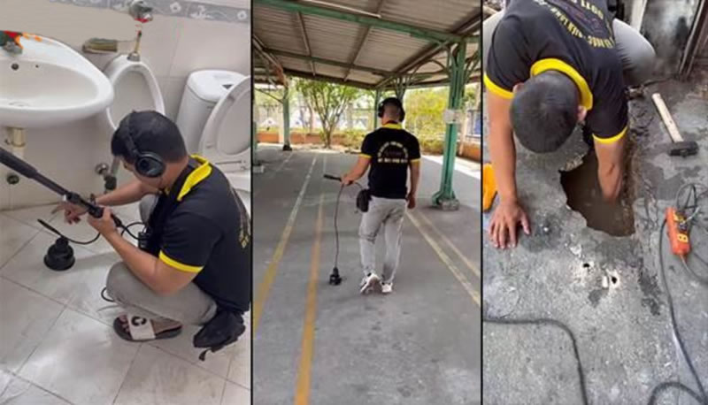 Dò tìm rò rỉ nước trong tường tại Hải Phòng