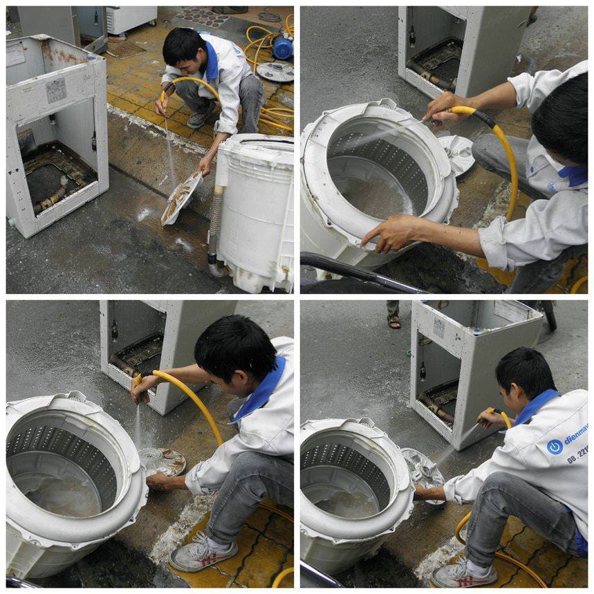 Vệ sinh máy giặt cửa trên giá rẻ Hải Phòng
