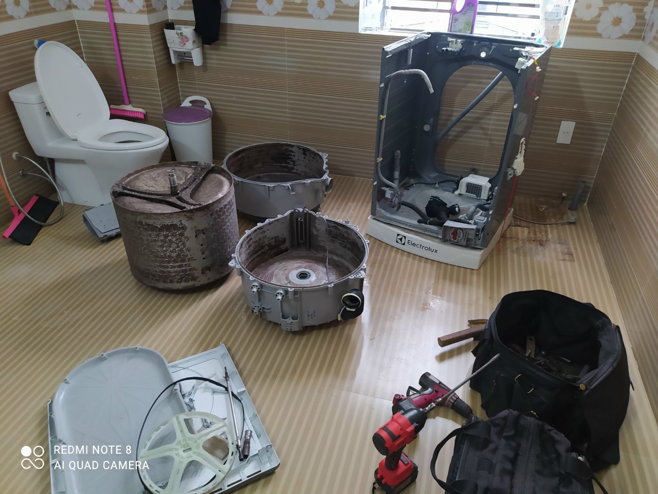 Vệ sinh máy giặt tại nhà ở Hải Phòng giá rẻ